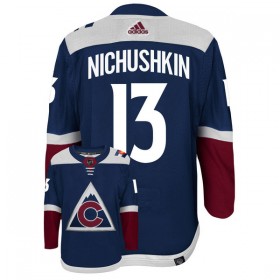 Colorado Avalanche tröja Valeri Nichushkin 13 Adidas Navy Tredje Authentic - NHL Tröjor Herr